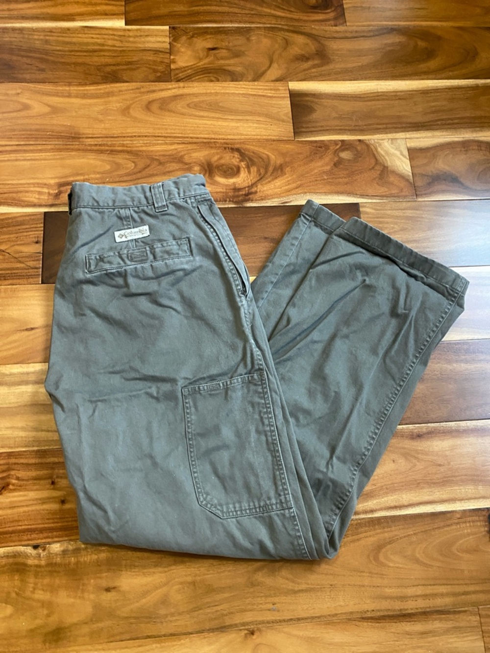 Men's Olive Straight-Leg Chinos